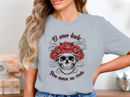 El Amor Duele Pero Nunca Me Rindo Skull product type