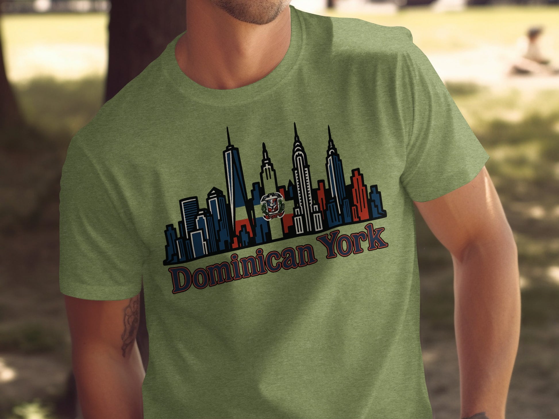 Dominican York Skyline Graphic T-shirt product