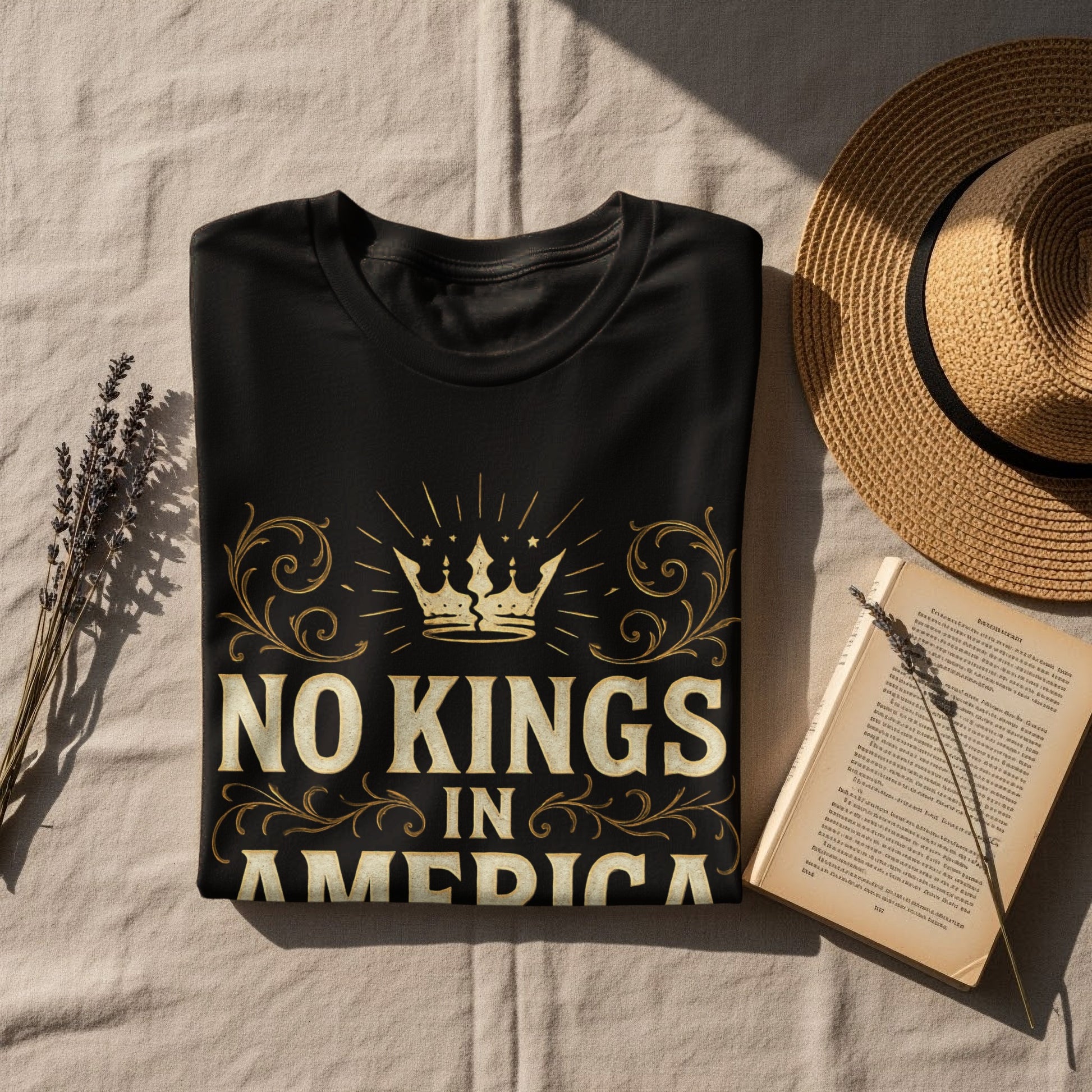 No Kings In America Crown Graphic T-Shirt product