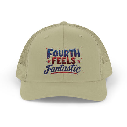 Fourth of July Celebration Snapback Cap - Patriotic Trucker Hat