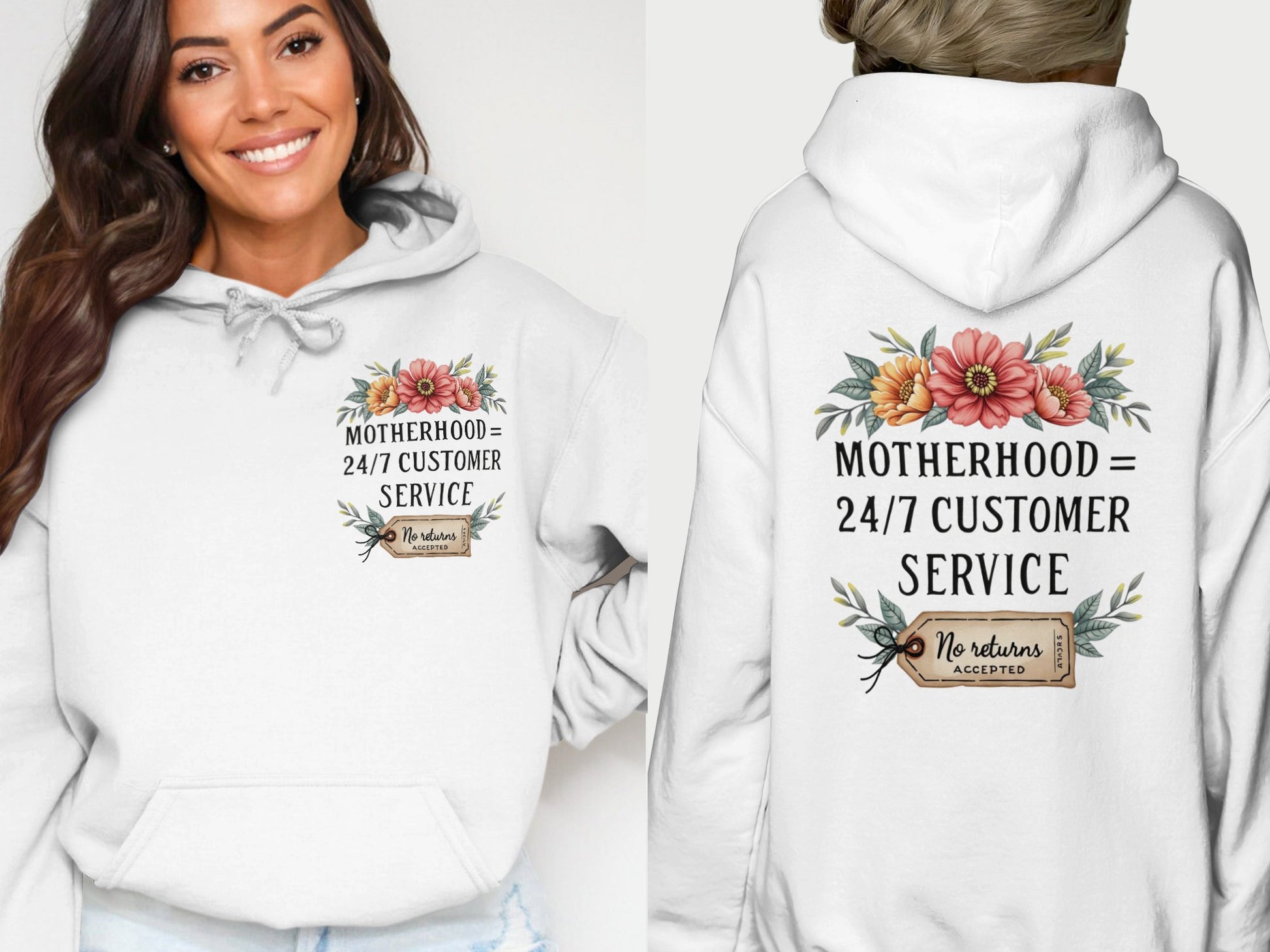 Motherhood 24/7 Customer Service Hoodie product type