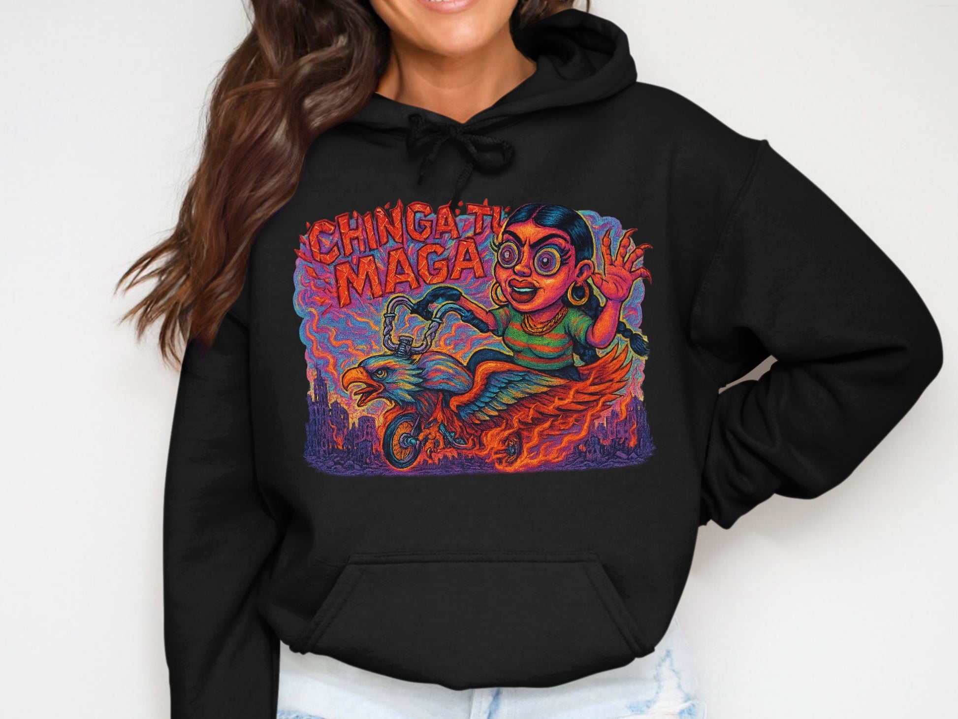 Chingaty Maga Stylish Vibrant Graphic Hoodie product