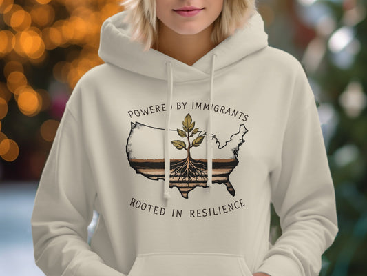 Powered by Immigrants Rooted in Resilience product type