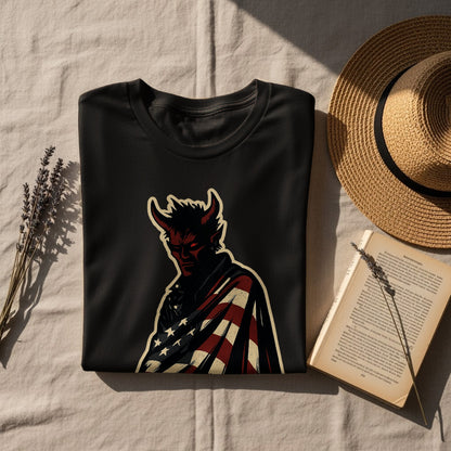 Edgy Devil American Flag Graphic Tee product