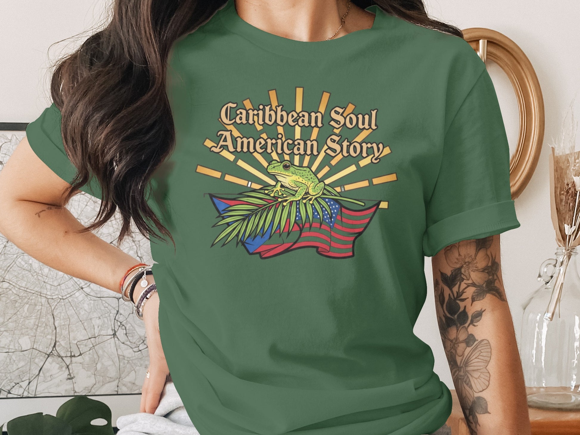 Caribbean Soul American Story Graphic Tee
