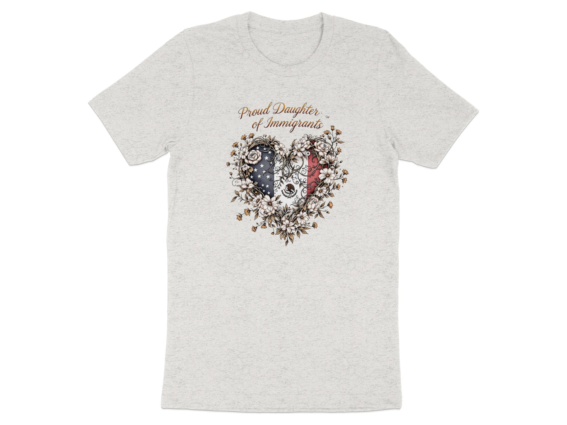 Proud Daughter of Immigrants Heart Design Shirt