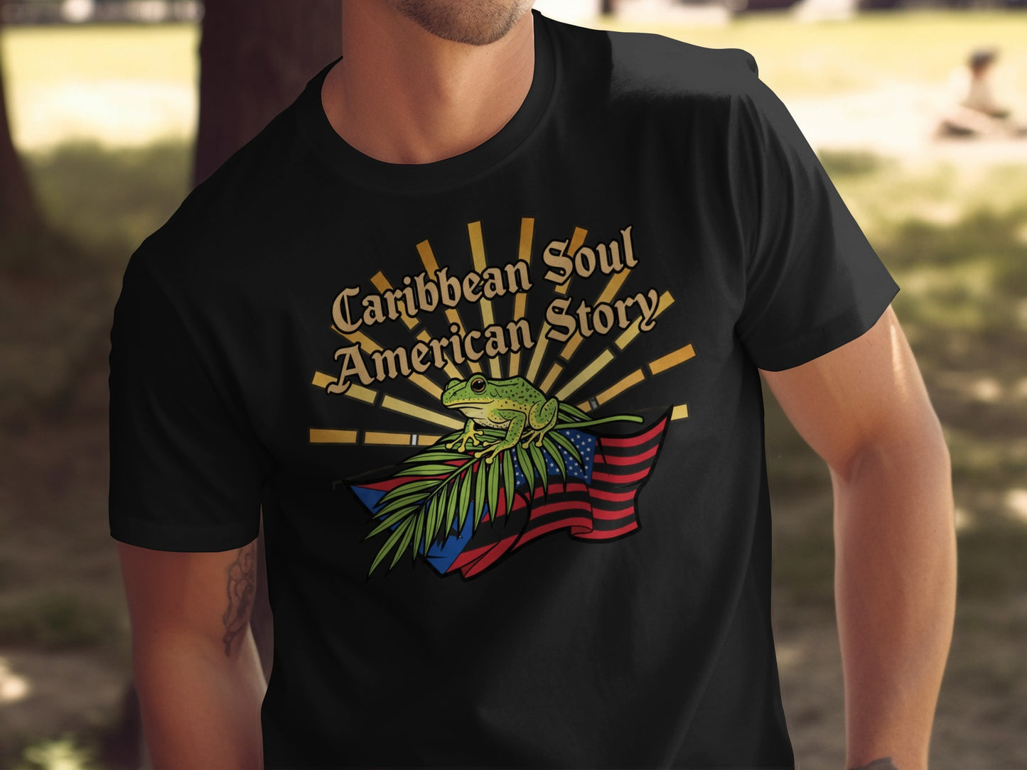 Caribbean Soul American Story Graphic T-shirt