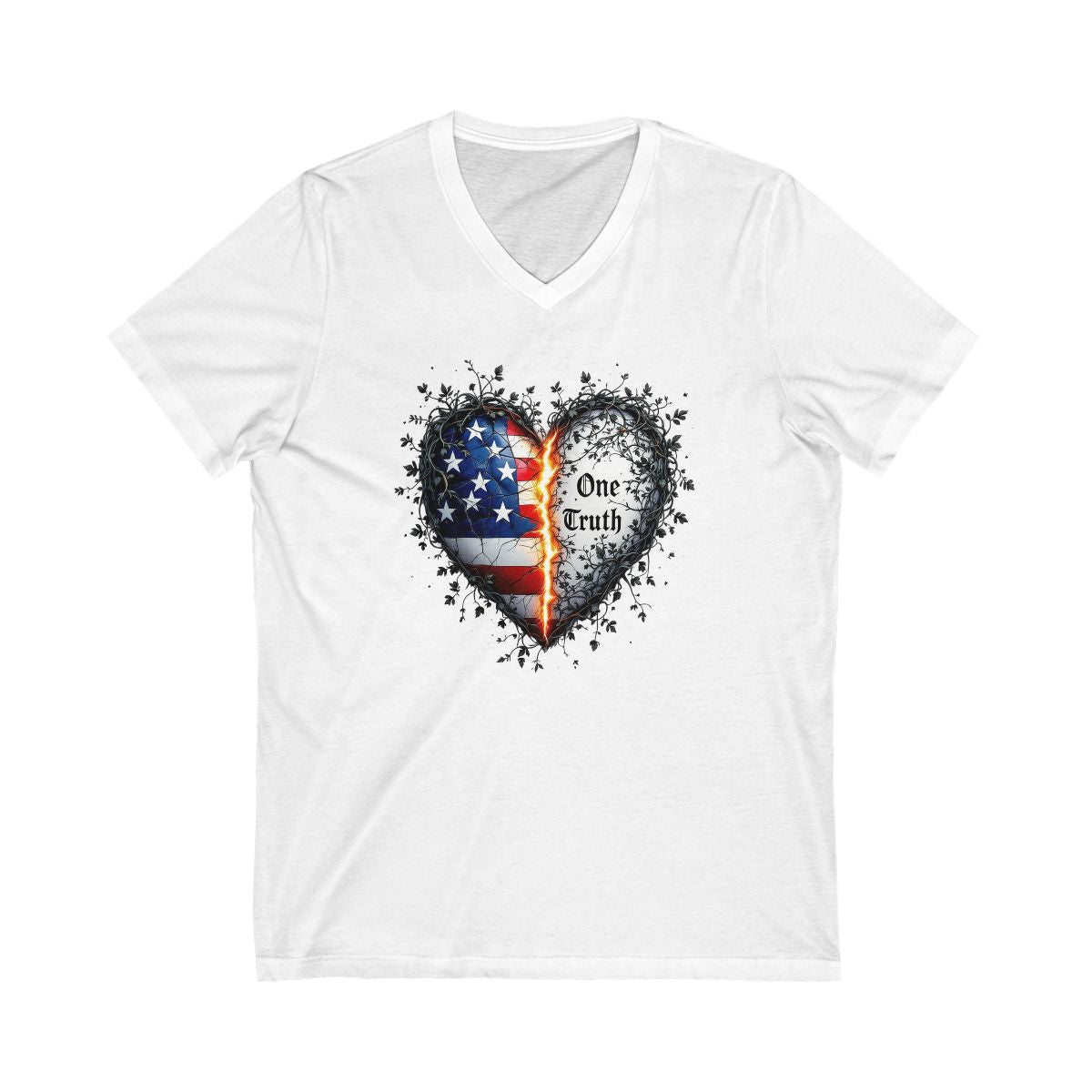 Heartfelt One Truth Patriotic Heart Design Product