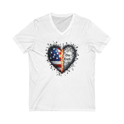 Heartfelt One Truth Patriotic Heart Design Product