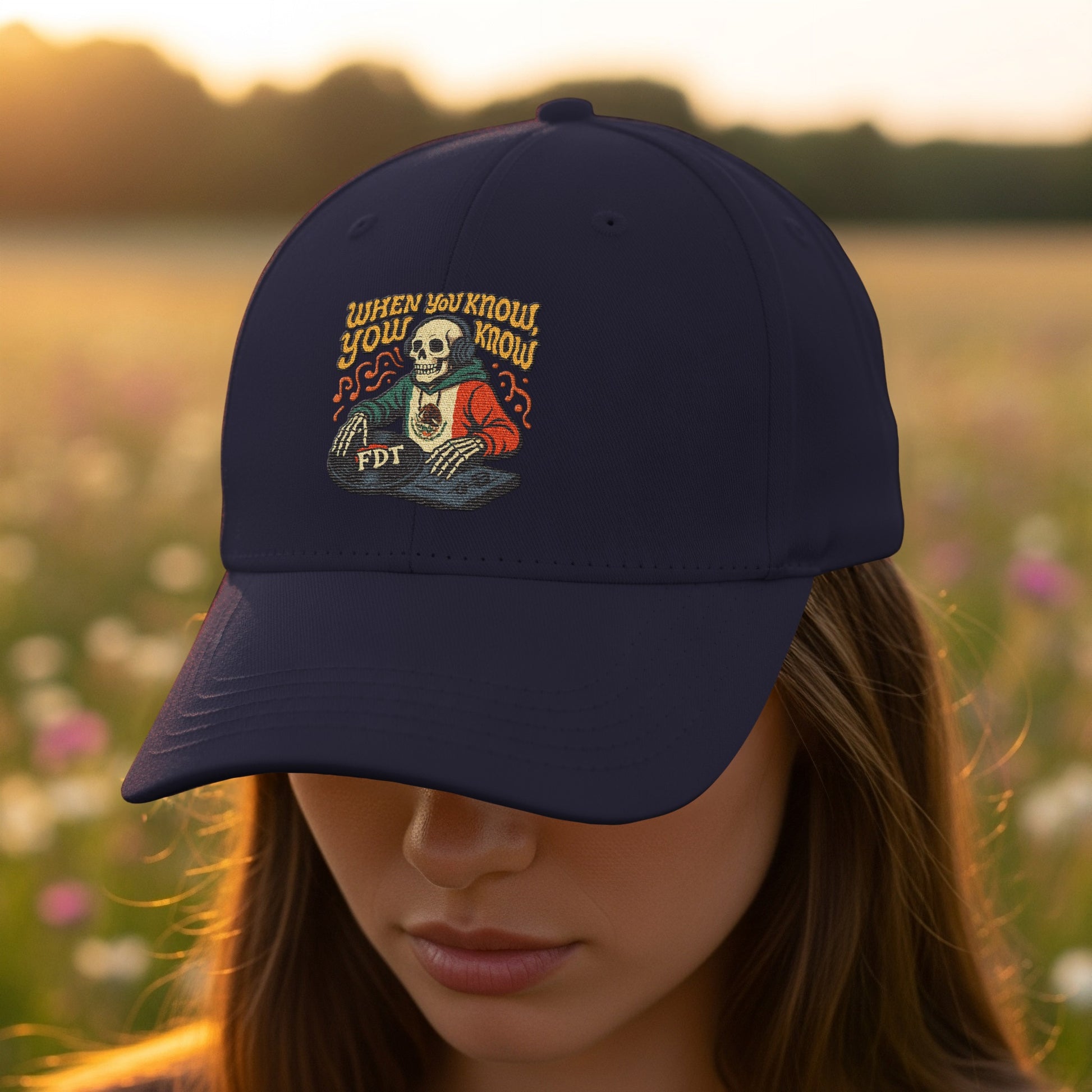 When You Know You Know Skull Print Cap product