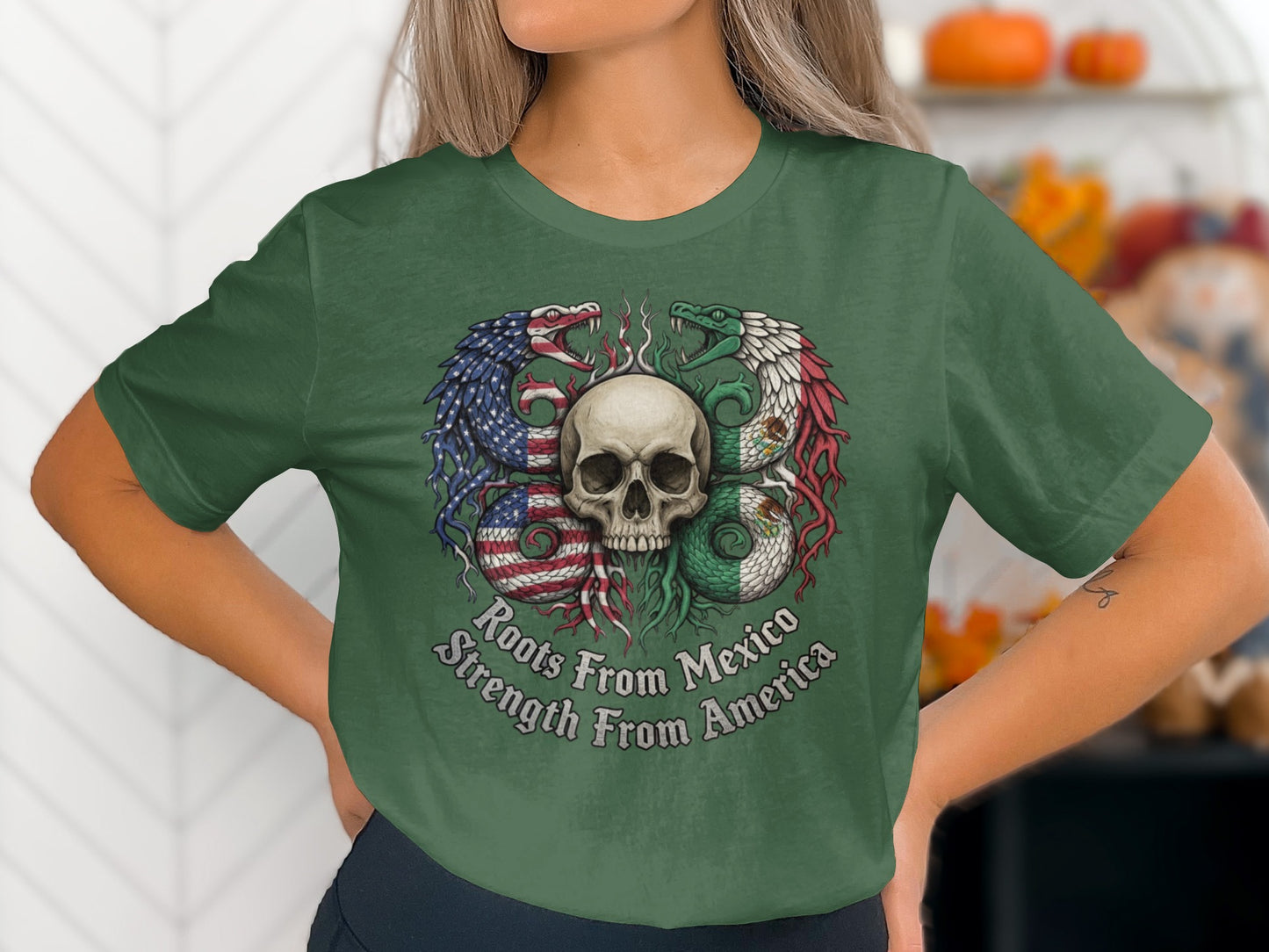 Roots From Mexico Strength From America shirt