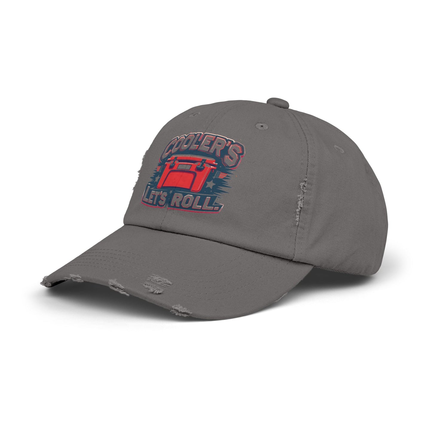 Cooler’s Let’s Roll Distressed Cap - Unisex Casual Headwear for Outdoor Adventures