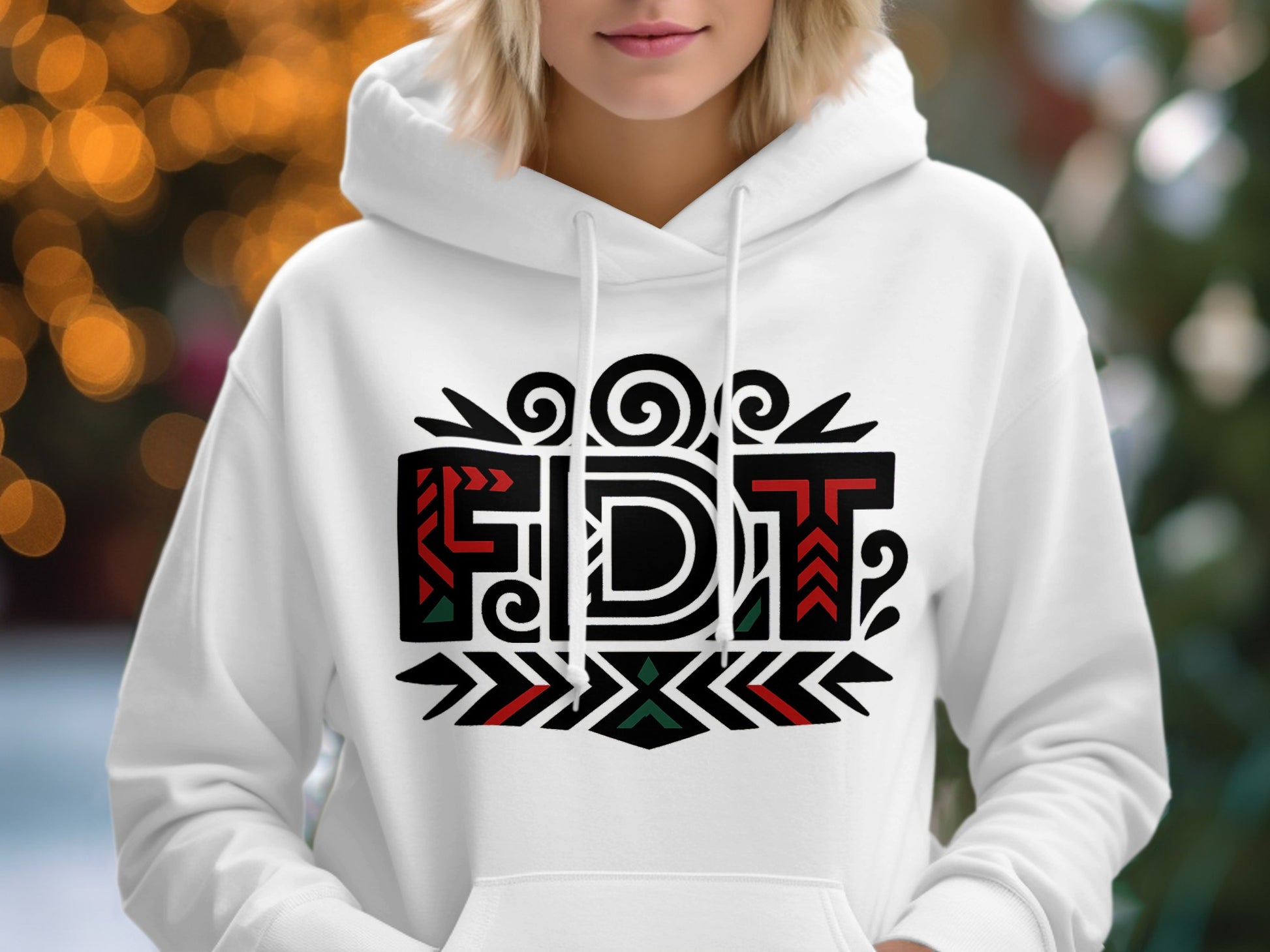 Stylish FDT Graphic Design Pullover Hoodie product