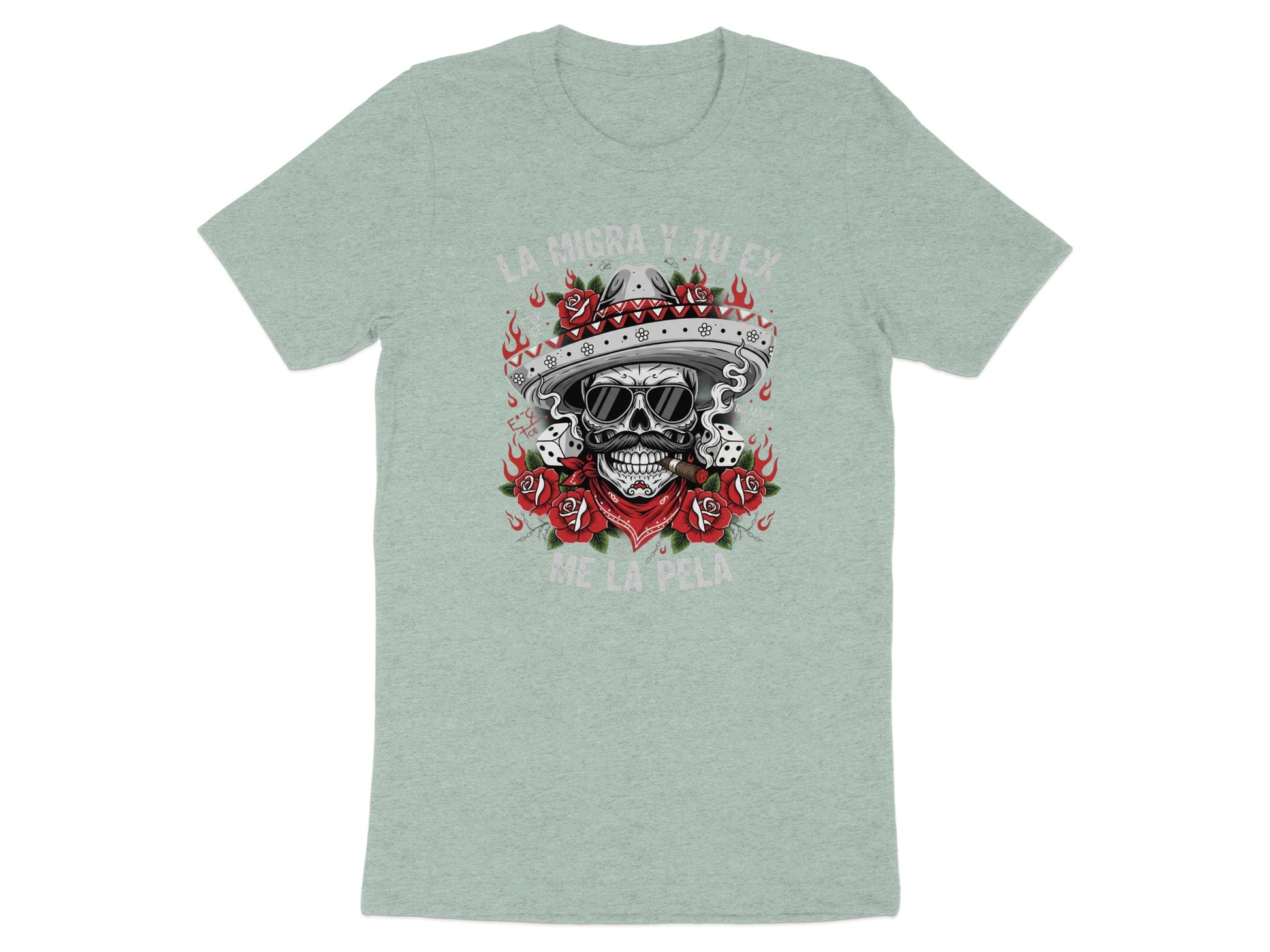 La Negra Y Tu Ex Me La Pela Skull Graphic T-Shirt product type