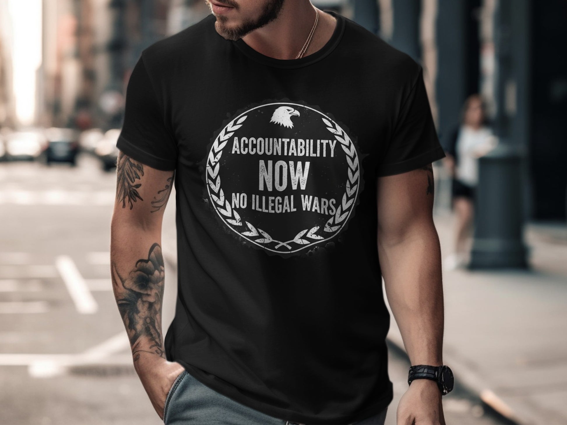 Accountability Now No Illegal Wars T-shirt