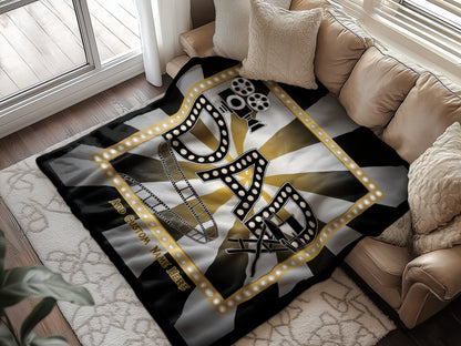 Personalized Dad Movie Theater Blanket product type