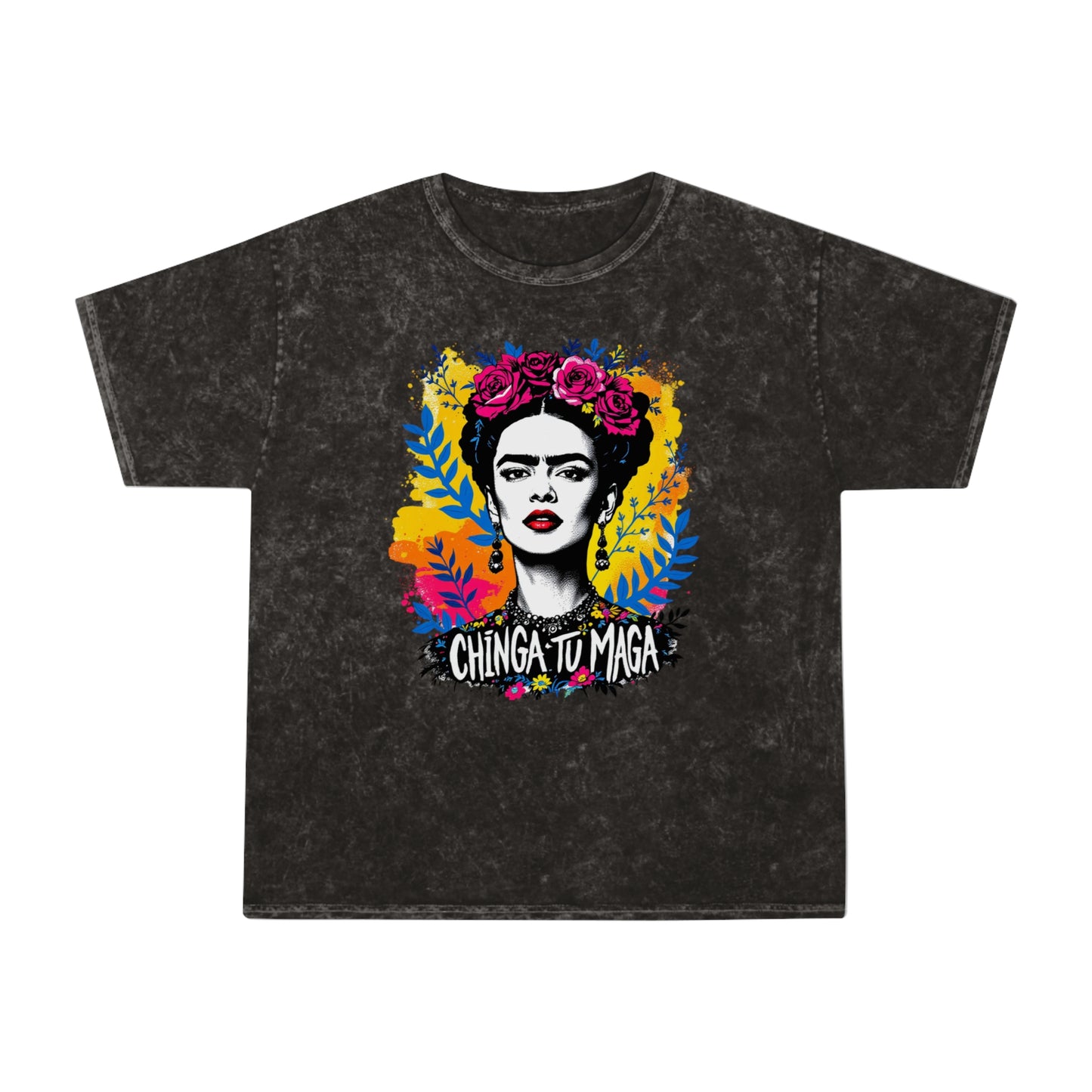 Frida Kahlo Against vintage Tee — USA Made Mineral Wash Graphic T-Shirt