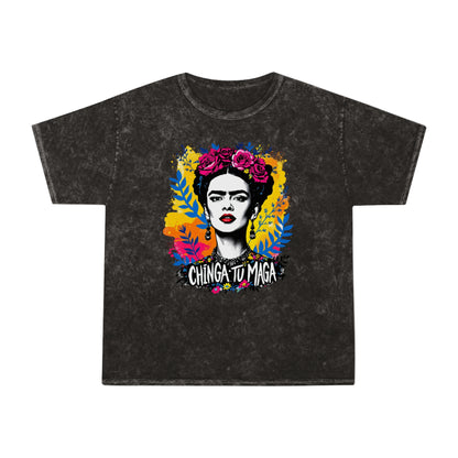 Frida Kahlo Against vintage Tee — USA Made Mineral Wash Graphic T-Shirt