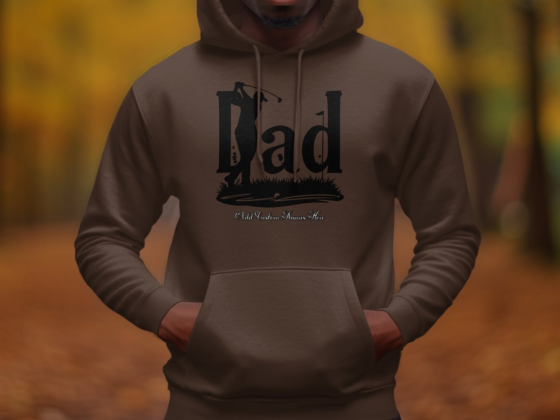 Bad Golfer Hoodie Brown Comfortable Casual Product Type