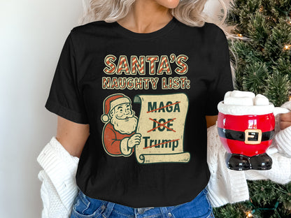 Christmas Santa's Naughty List Graphic Tee