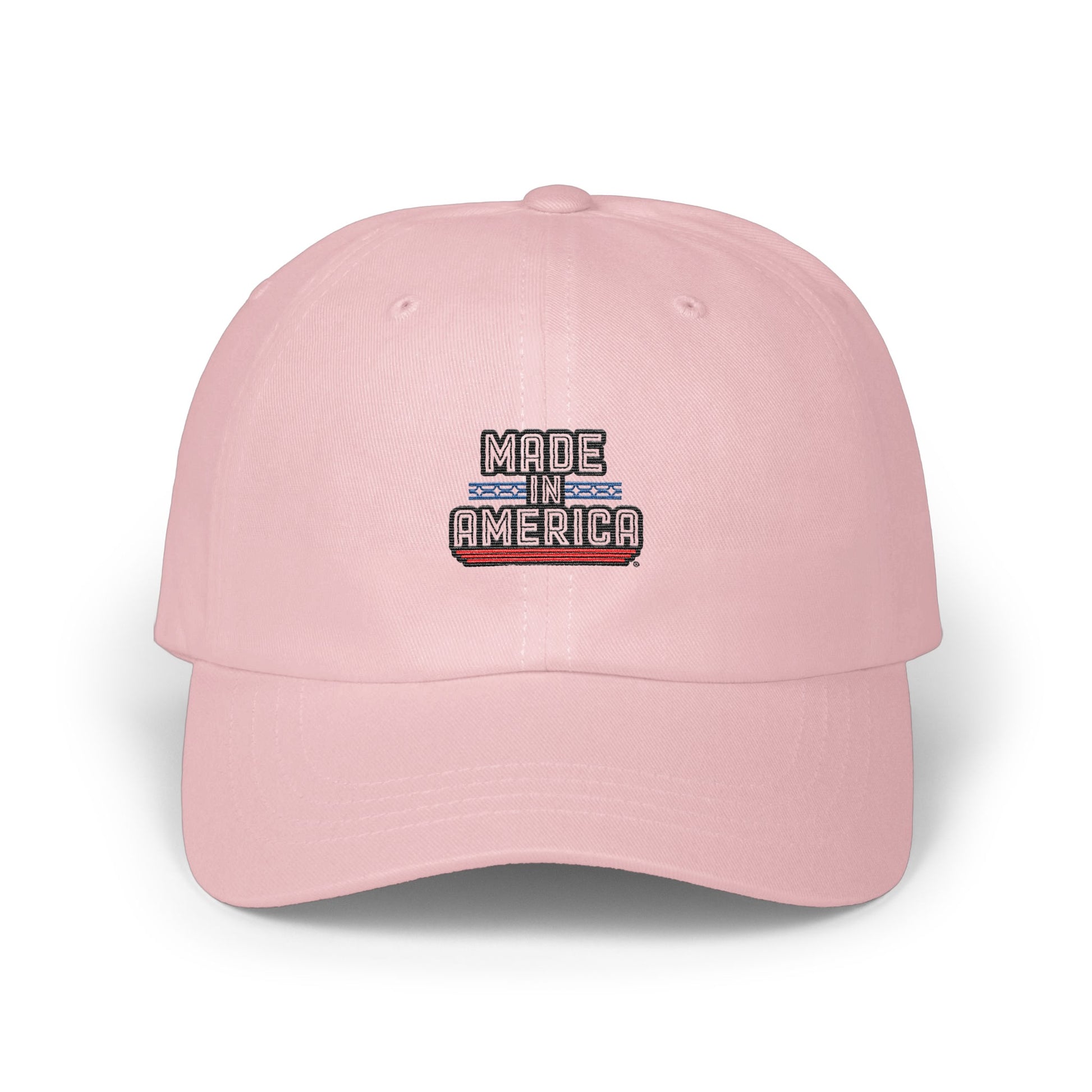 Made In America Text Design Pink Baseball Cap product
