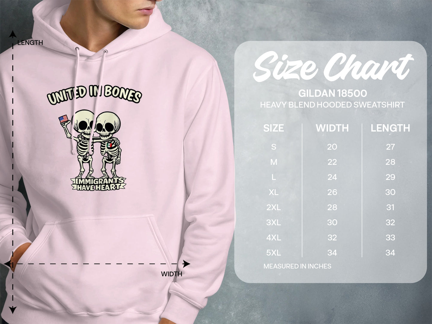 United by Bones Immigrants Have Heart Sweatshirt product