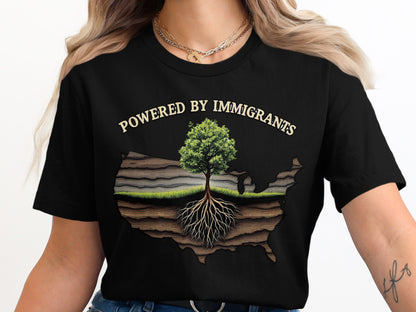 Powered by Immigrants Graphic Tee product