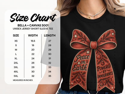 Peace on Earth Powered by Immigrants Unisex T-Shirt