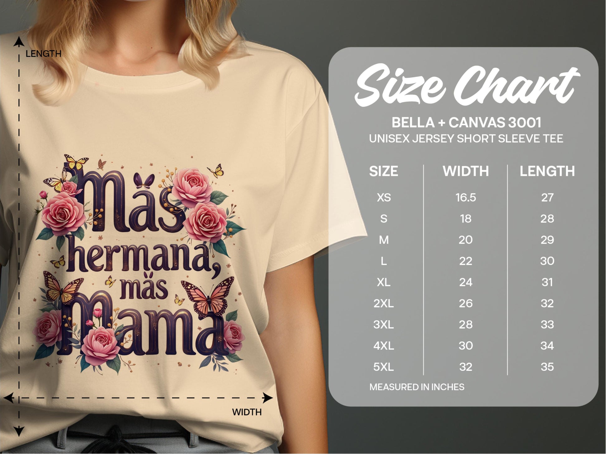Más Hermana Más Mamá Design Unisex Jersey T-Shirt
