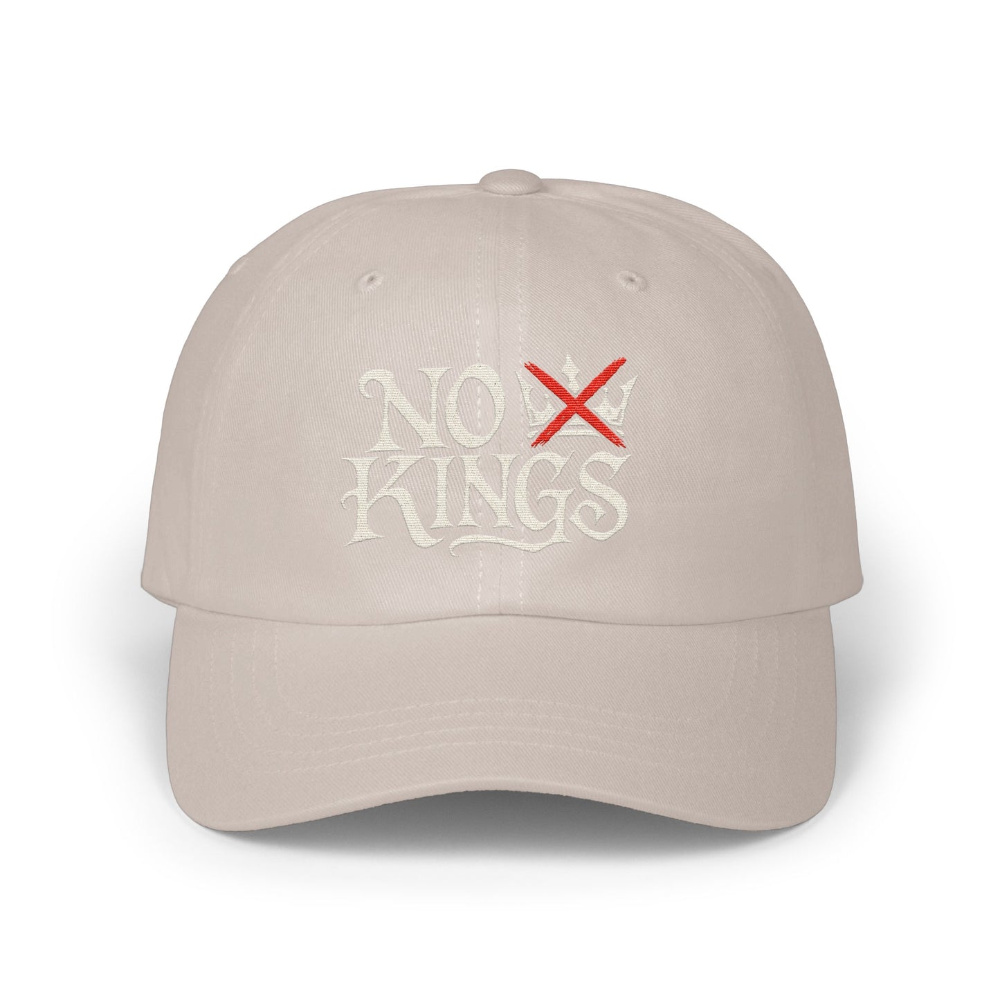 NO KINGS Graphic Embroidered Baseball Cap product