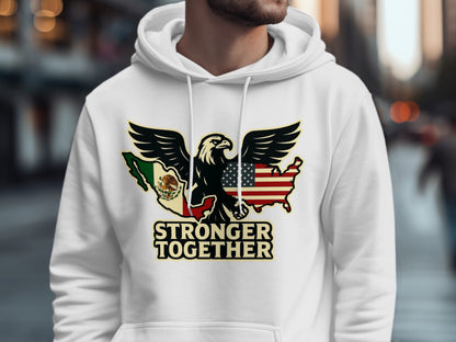 Stronger Together Eagle and Flags Hoodie product
