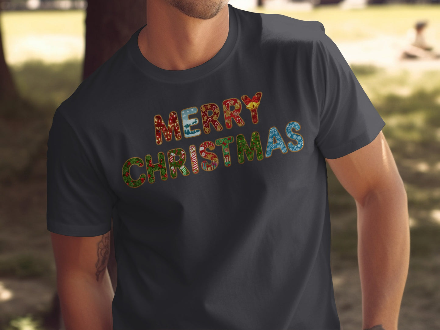 Merry Christmas Graphic T-Shirt for Festive Holiday
