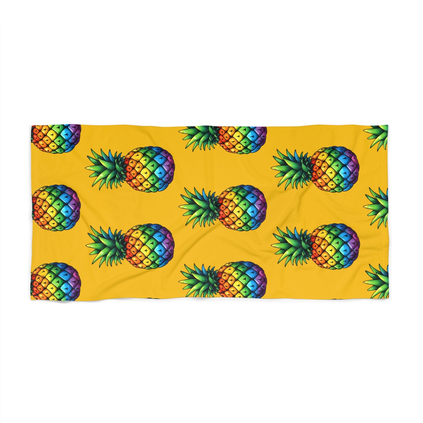 pride towell Vibrant Pineapple Beach Towel, Summer Beach Gear, Tropical Pool Accessories, Perfect for Vacations, Gift for Beach Lovers