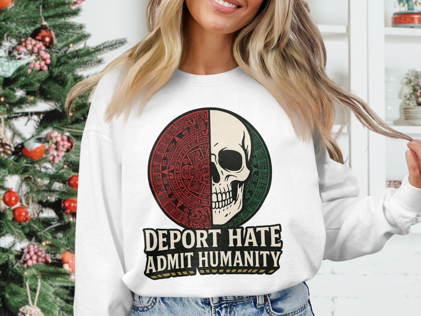 Deport Hate Admit Humanity Graphic Sweatshirt product