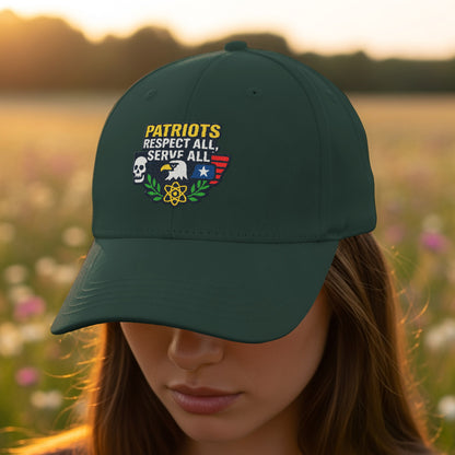 Patriots Respect All Serve All Embroidered Cap product