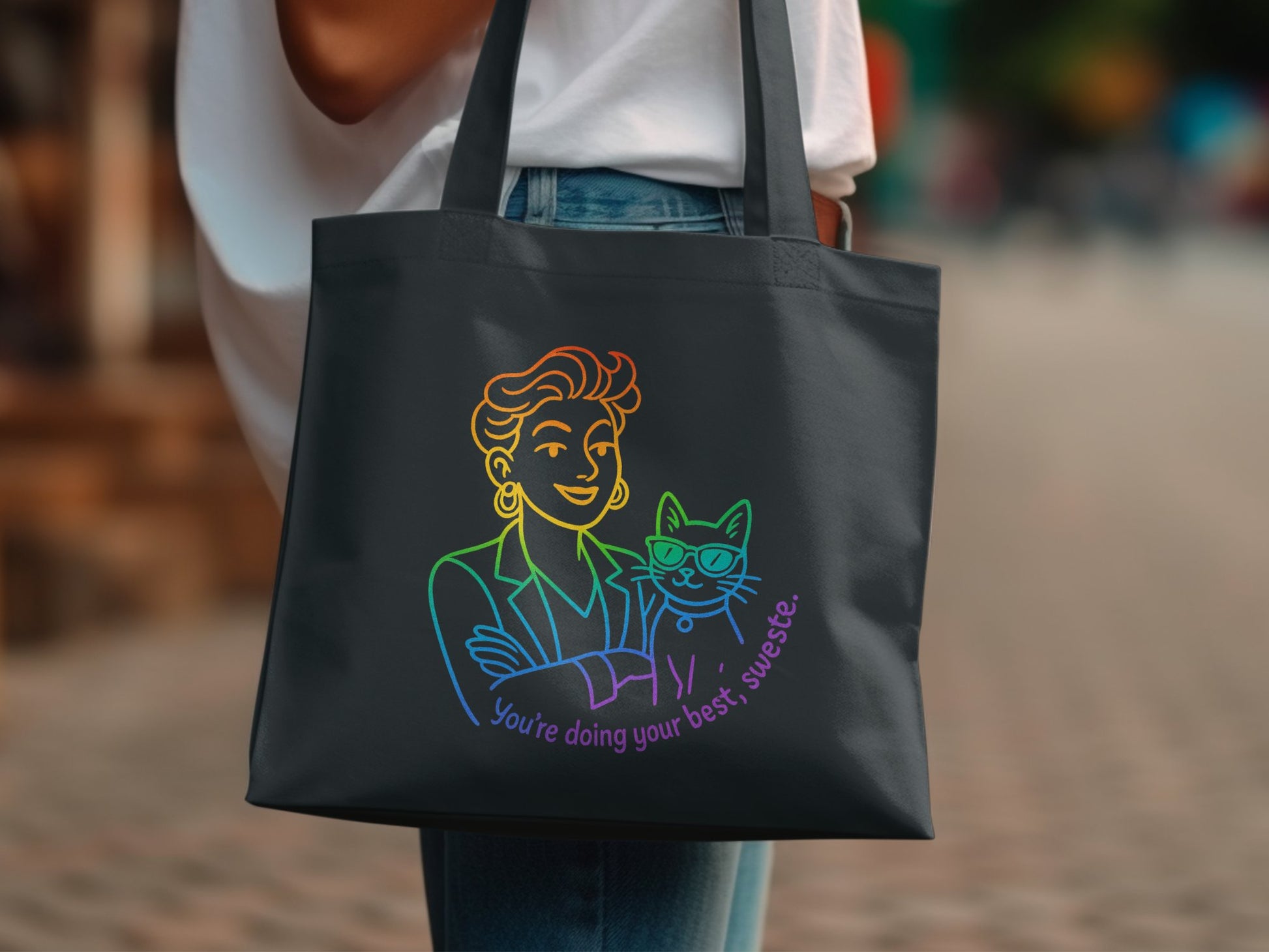 You're Doing Your Best Sweetie Tote Bag product