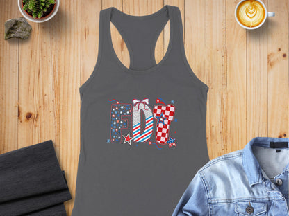 Patriotic American Flag FIT Women's Tank Top product
