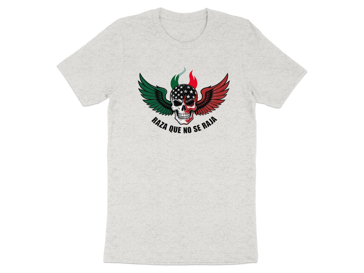 Raza Que No Se Raja Skull Design Graphic T-Shirt product