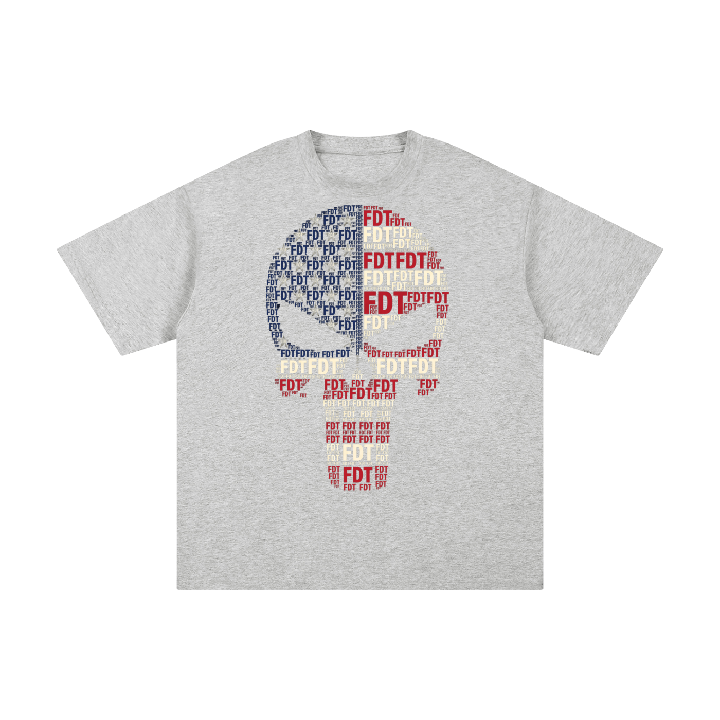 FDT Skull USA Flag Unisex Pure Cotton T-Shirt
