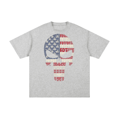 FDT Skull USA Flag Unisex Pure Cotton T-Shirt