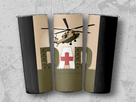 Military Helicopter Landing Tumbler Customizable Product