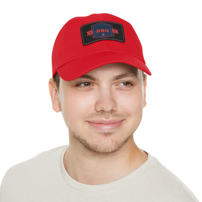 BBQ Dad Hat with Leather Patch - Perfect Gift for Grill Enthusiasts