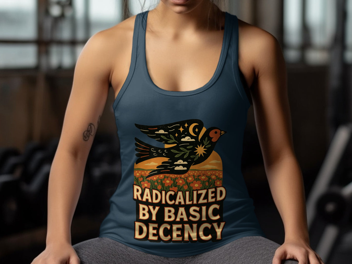 Radicalized By Basic Decency Tank Top
