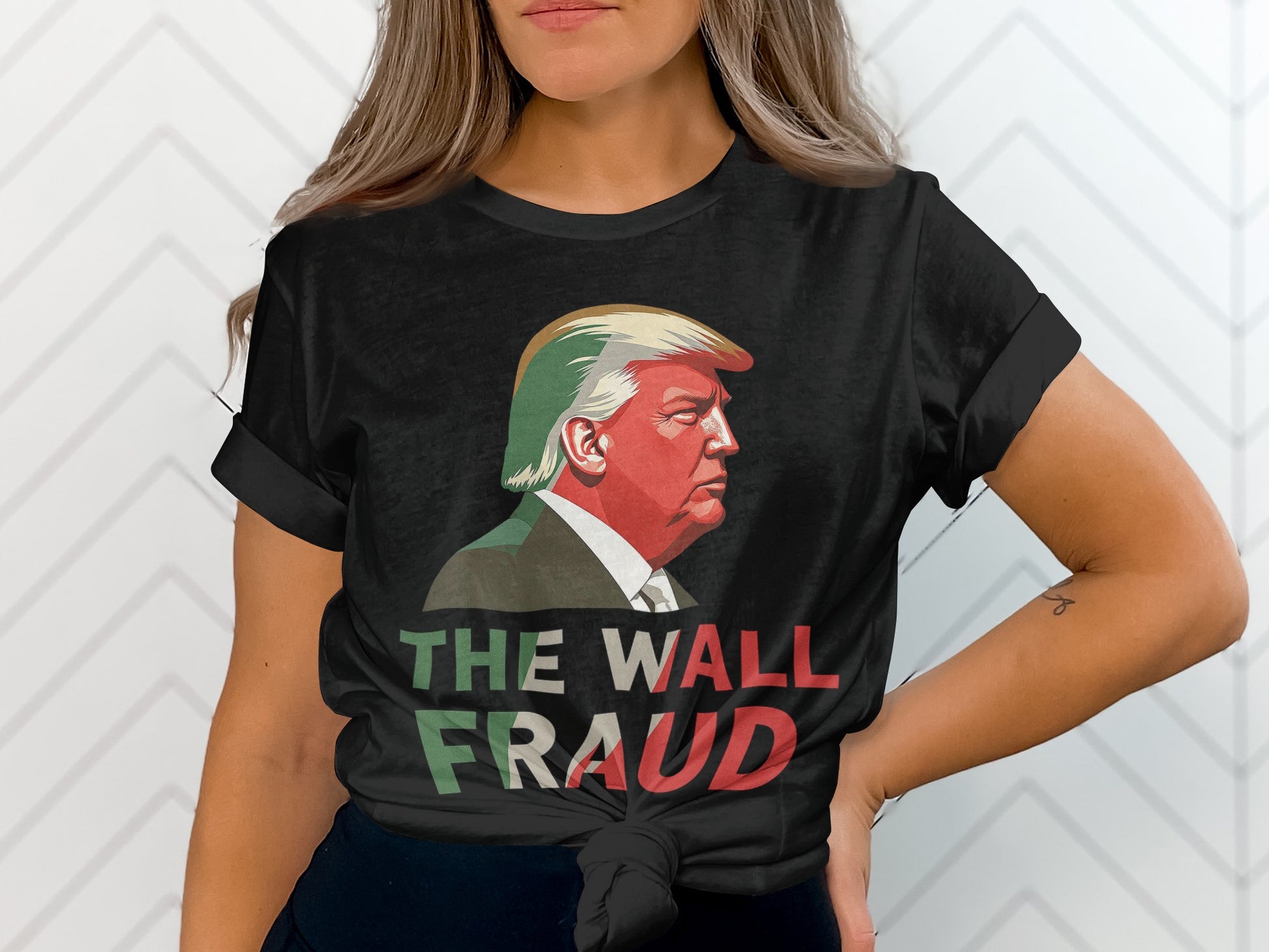 The Wall Fraud Graphic T-shirt Statement apparel product