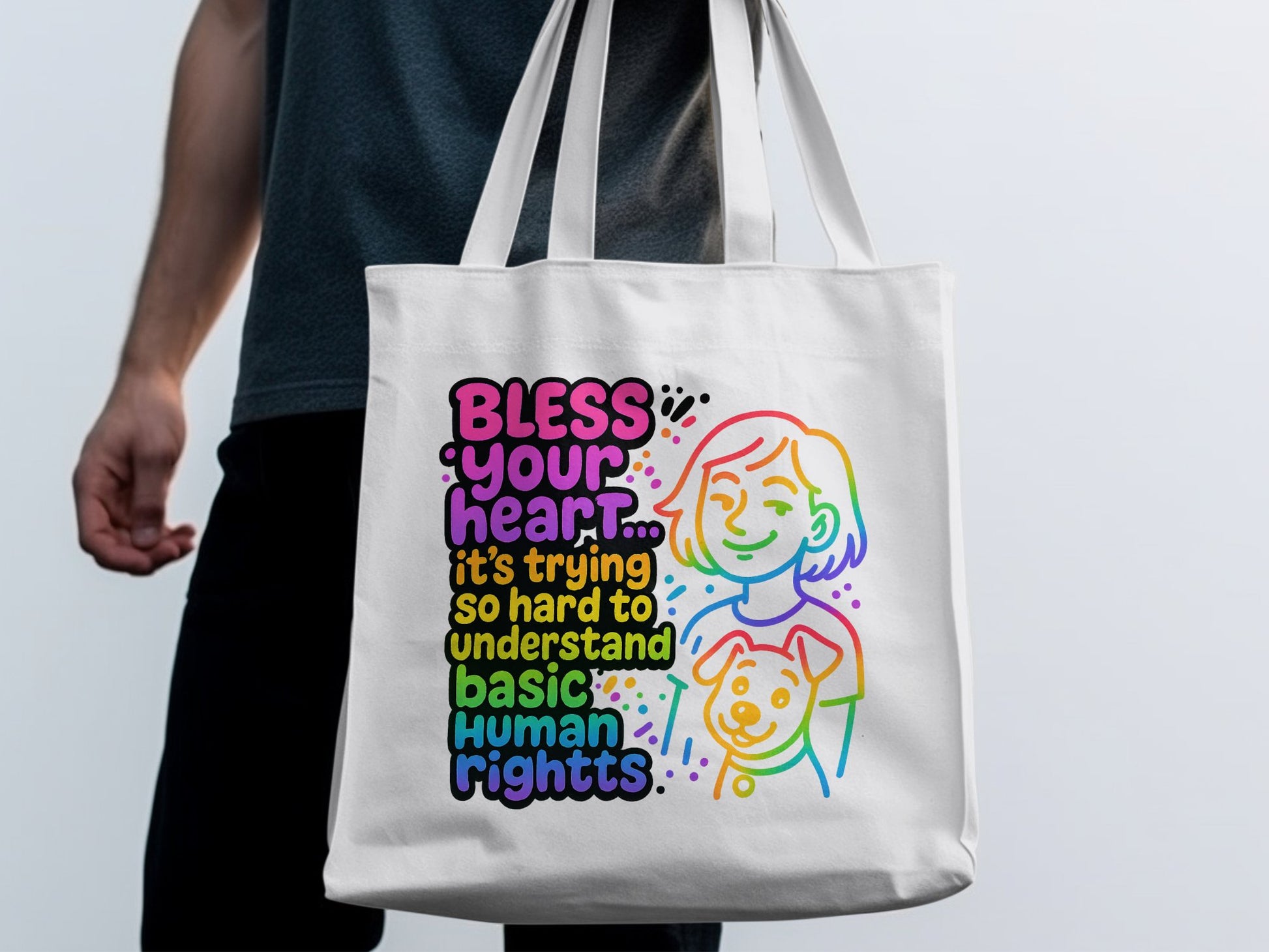Colorful Empowering Bless Your Heart Human Rights product