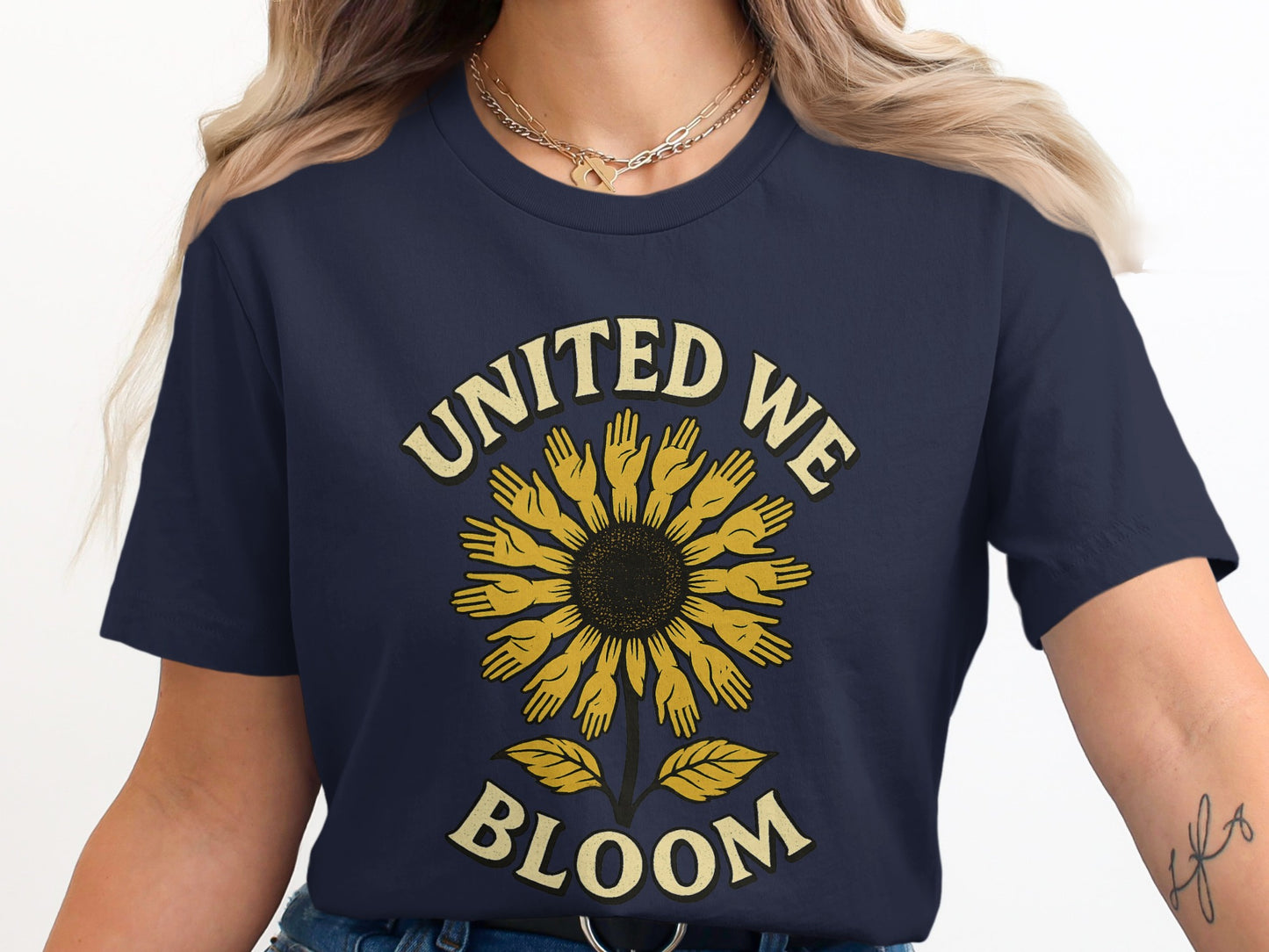 United We Bloom Graphic Tee Shirt Product