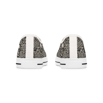 Edgy Skull Sneakers for Women, Unique Artistic Low Tops, Casual Footwear, Trendy Sneakers, Perfect for Halloween