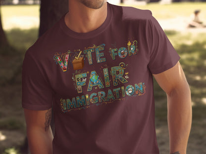 Vote For Fair Immigration Graphic T-shirt