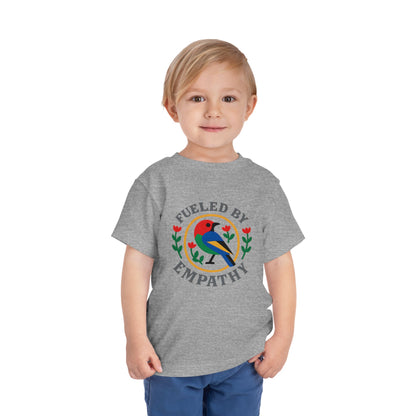 Empathy Bird Toddler Tee - Cute Short Sleeve Shirt for Kids, Gift for Birthdays, Encouraging Apparel, Toddler Fashion