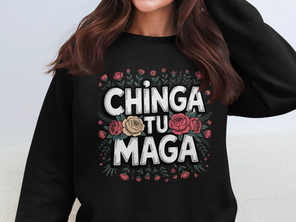 Chinga Tu Maga with Colorful Floral Artwork product type